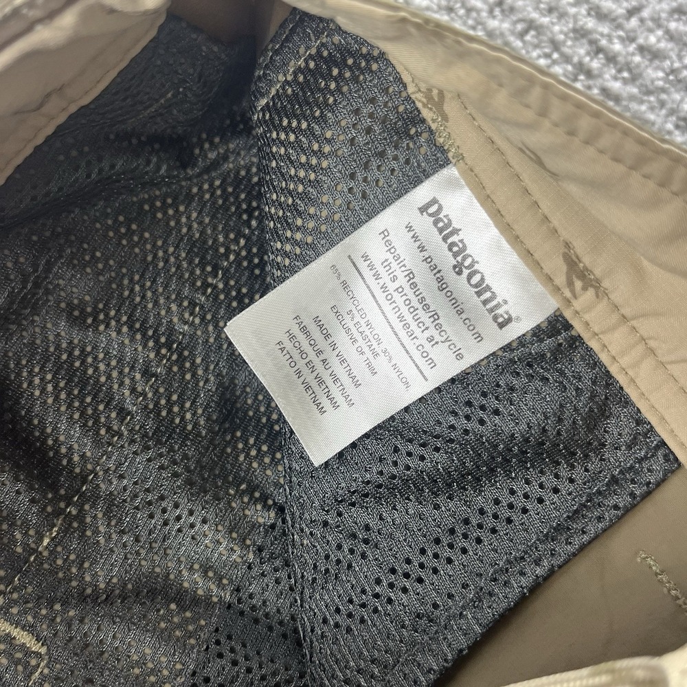 Patagonia Stretch Wavefarer Walk Shorts Mens 30 Beige Outdoor Quick Dry 86641 - Picture 4 of 9